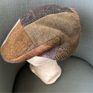 Jonathan Richard Ireland Wool Men’s Patchwork Flat Cap L